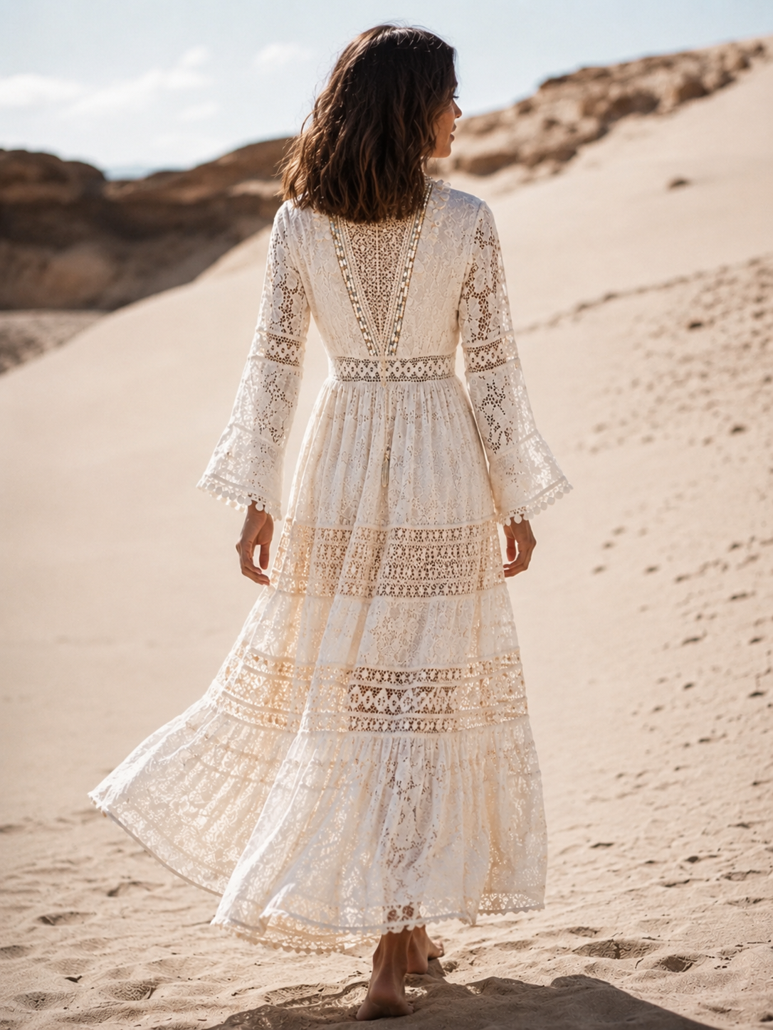 AuraMare Selene - Copricostume donna Bianco