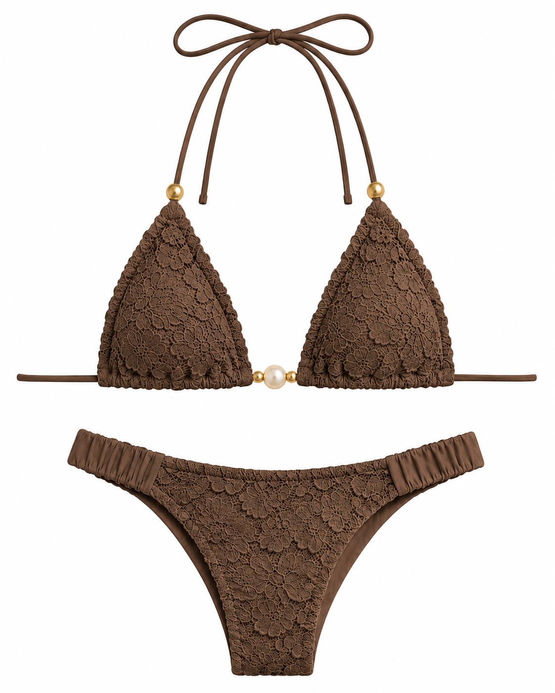 AuraMare Senza Laccetti - Bikini donna Marrone