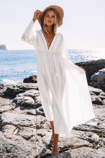 AuraMare Alisia - Copricostume donna Bianco