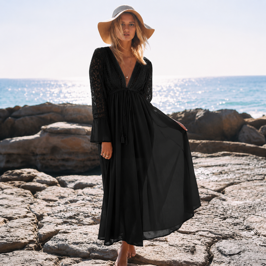 AuraMare Alisia - Copricostume donna Nero