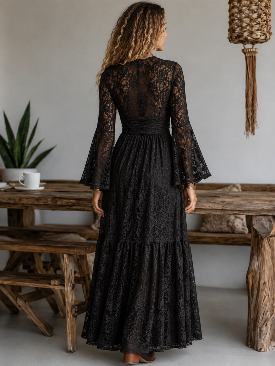AuraMare Santorini - Copricostume donna Nero