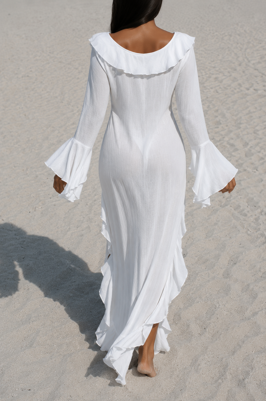 AuraMare Mykonos - Copricostume donna Bianco