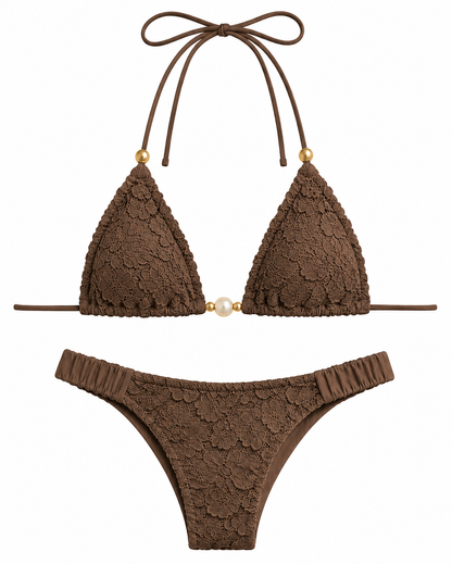 AuraMare Senza Laccetti - Bikini donna Marrone