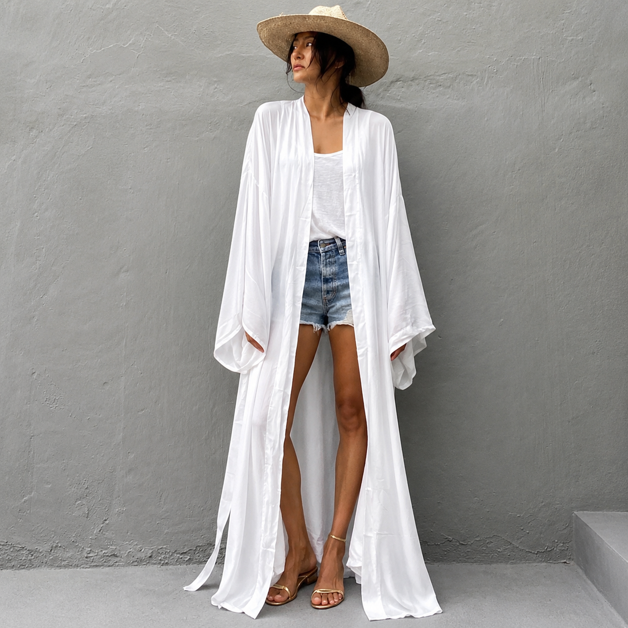 AuraMare Serena - Copricostume donna Bianco