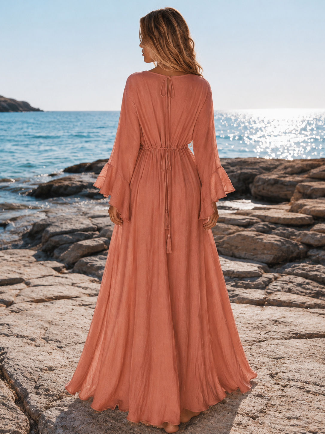 AuraMare Amalfi - Copricostume donna Rosa