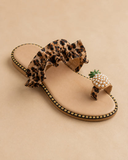 AuraMare Perla - Sandali bassi donna Leopardato