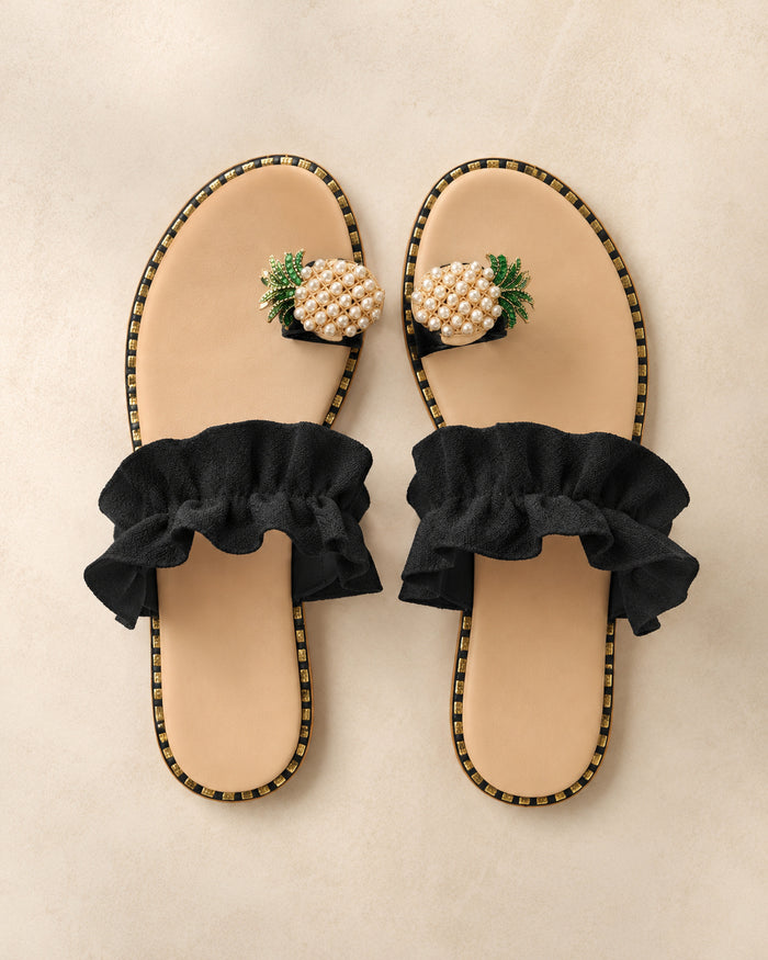 AuraMare Perla - Sandali bassi donna Nero
