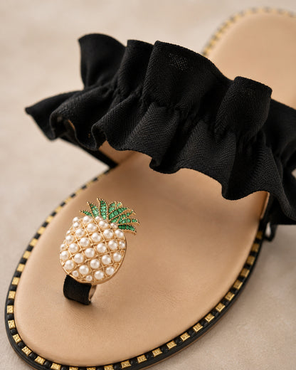 AuraMare Perla - Sandali bassi donna Nero